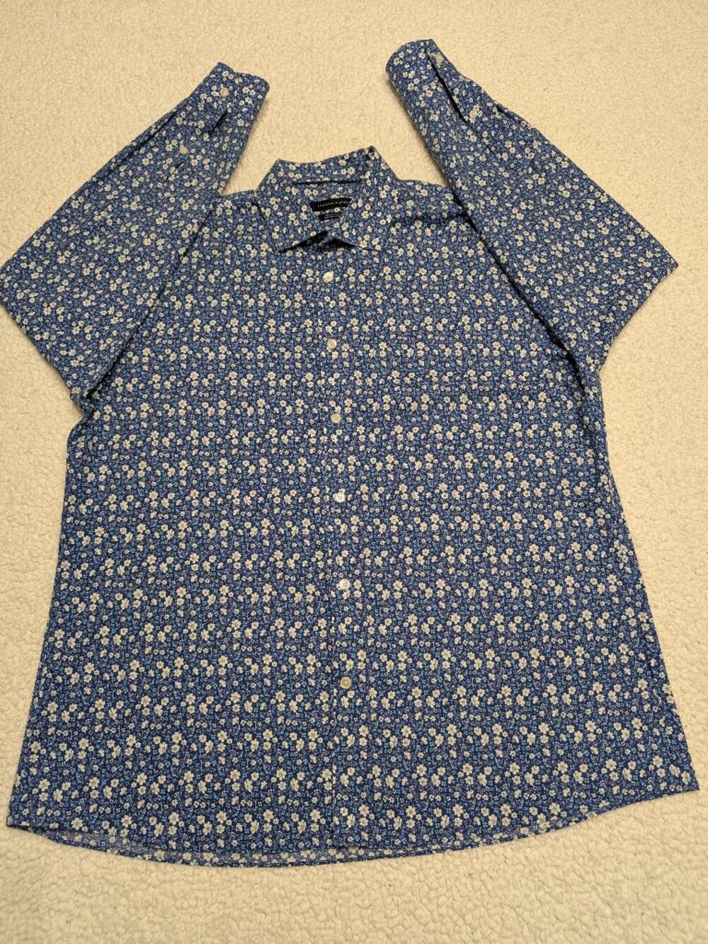 Tommy Hilfiger Slim Fit Floral Button Up Shirt XL